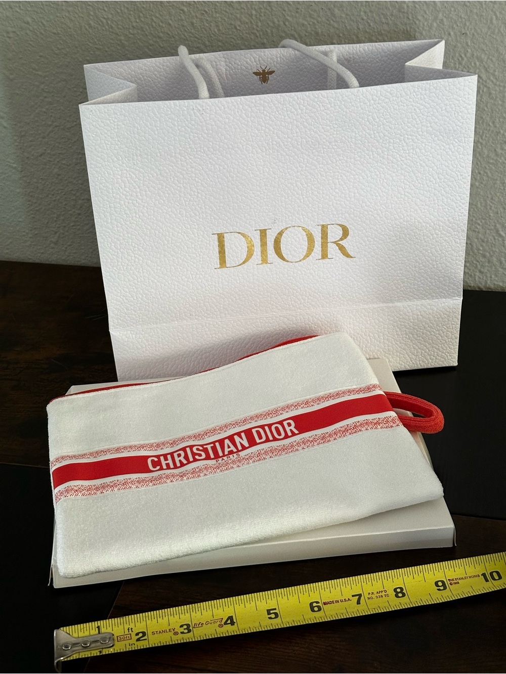 Christian Dior cosmetic bag with box and FREE gift bag